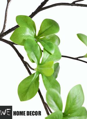 现代绿色仿真花吊钟绿叶假花客厅卧室玄关装饰花干花家居装饰绿叶