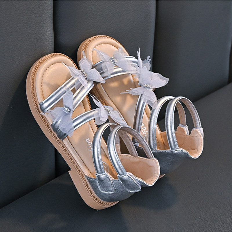 2026 Summer Girls Soft Sole Roman Princess Sandals