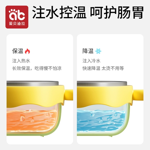 Детская обеденная тарелка, увлажняющий термос, ложка для кормления, посуда для младенца, стульчик для кормления, комплект, полный комплект