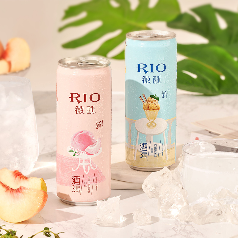 至梵旗舰店RIO锐澳微醺酒鸡尾酒整箱小美好330ml*10罐rio女生低度果酒DIY酒1