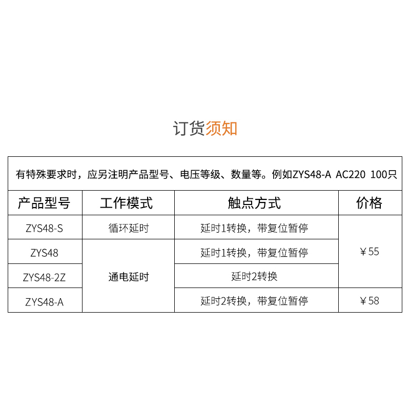 卓一自动循环数显电子时间继电器控制器ZYS48-S DH48S-S JSS48A - 图1