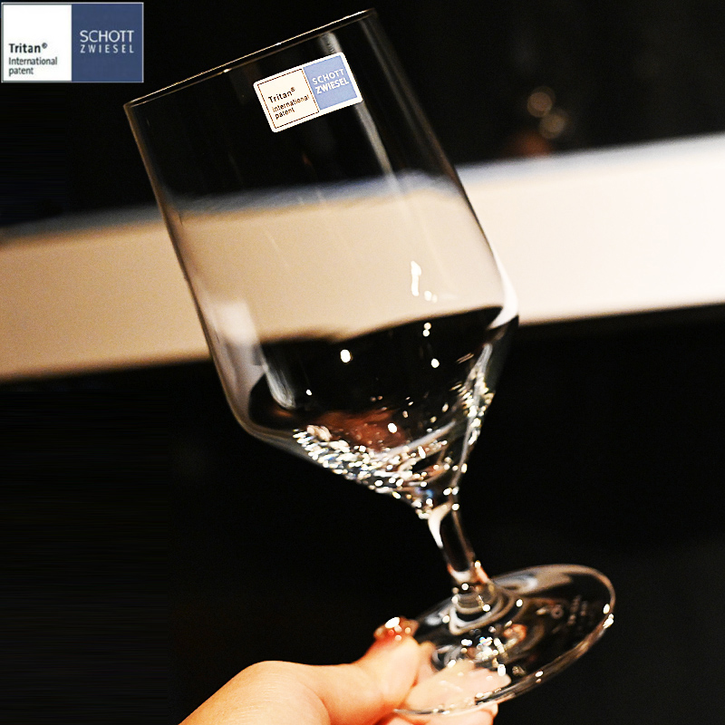 德国SCHOTT进口水晶玻璃小麦精酿黑啤酒杯高脚杯果汁饮料可乐杯子 - 图0