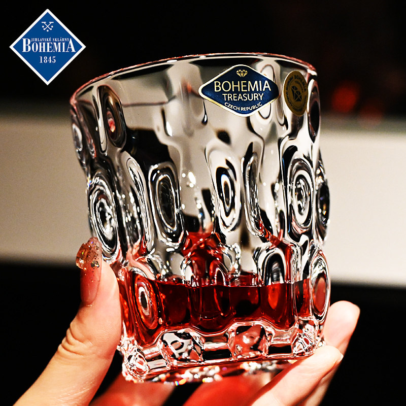 捷克BOHEMIA进口水晶玻璃威士忌杯果汁杯洋酒杯果汁饮料杯子酒具,淘宝优惠券,粉丝福利购,淘宝优惠卷