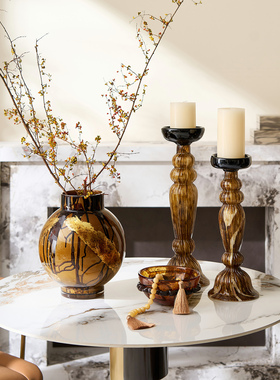 家居氛围感琥轻奢复古软装摆件