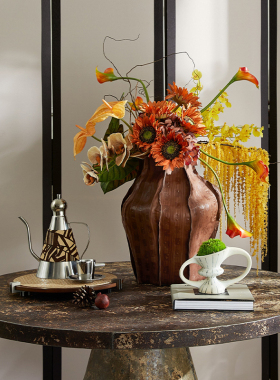 美式复古老钱风储物盒收纳盒摆件玄关壁炉柜桌面设计师装饰品摆件