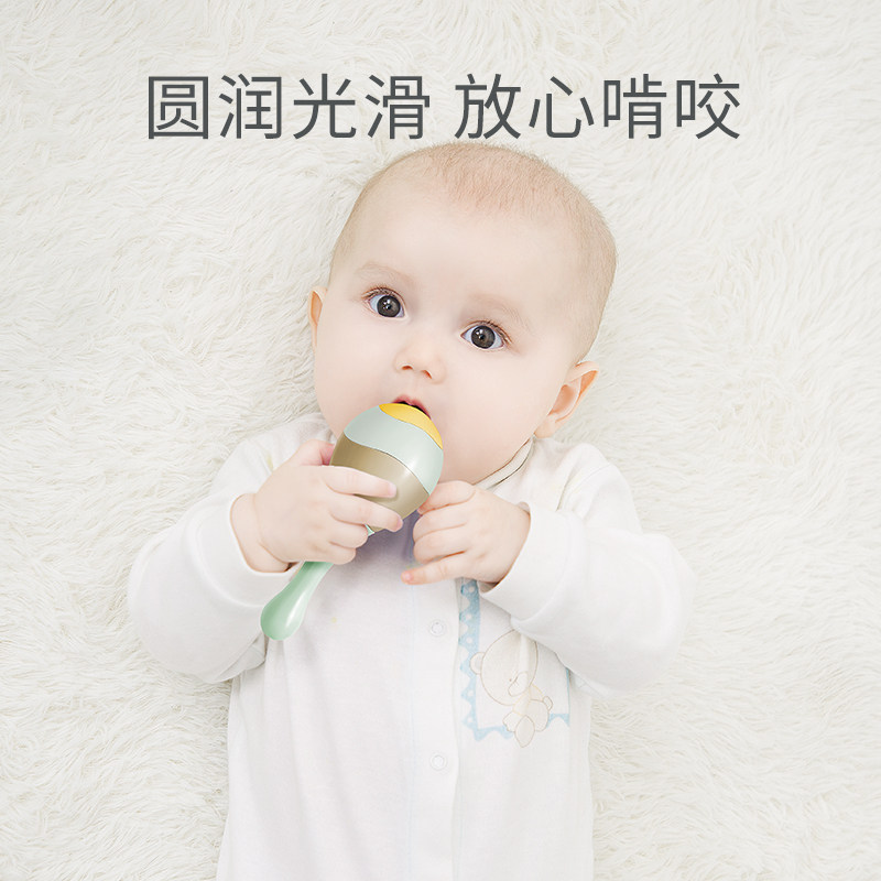 婴儿玩具手摇铃宝宝手抓握早教玩具 卡尔贝比母婴摇铃
