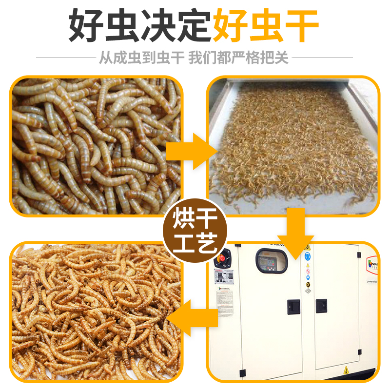 面包虫干仓鼠粮食刺猬食物小龟粮宠物饲料用品主粮金丝熊营养零食-图1