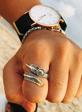 复古泰银高桥吾郎金头鹰羽毛开口