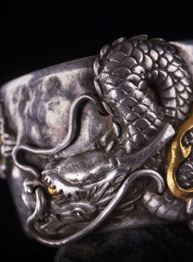 2024新款古典美钻复古指环男士霸