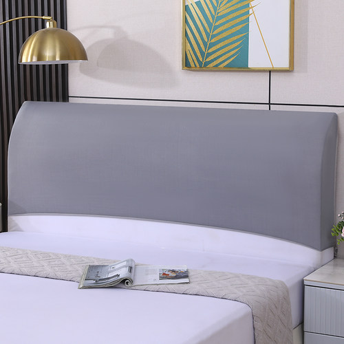 简约床头套加棉床头罩软包实木床靠背套加厚全包防尘罩四季通用 - 图3