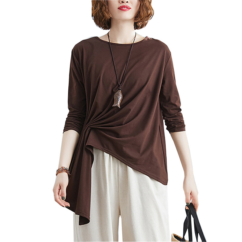 大码女装2020春季新款外穿洋气t恤 媚娇兰大码女装