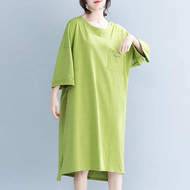 大码女装宽松字母印花连衣裙t恤 媚娇兰大码女装