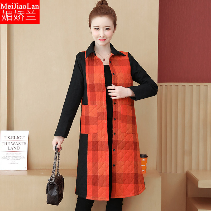 中长款秋冬2020大码女装200斤棉服 媚娇兰大码女装