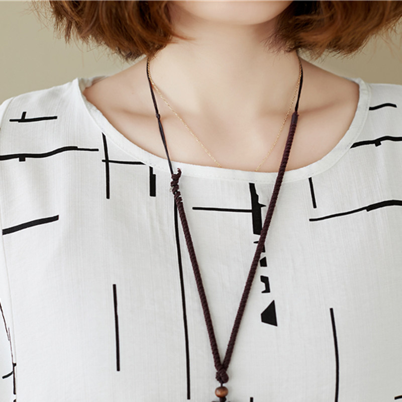 大码胖mm复古几何图案印花连衣裙 媚娇兰大码女装