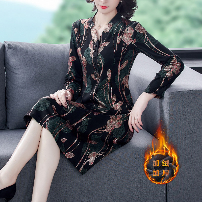 媚娇兰2021秋季新款中国风复古旗袍 媚娇兰连衣裙