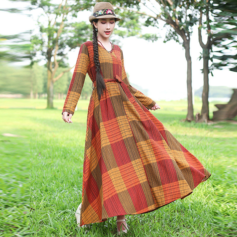 大码女装胖mm2019新款初秋冬连衣裙 媚娇兰大码女装