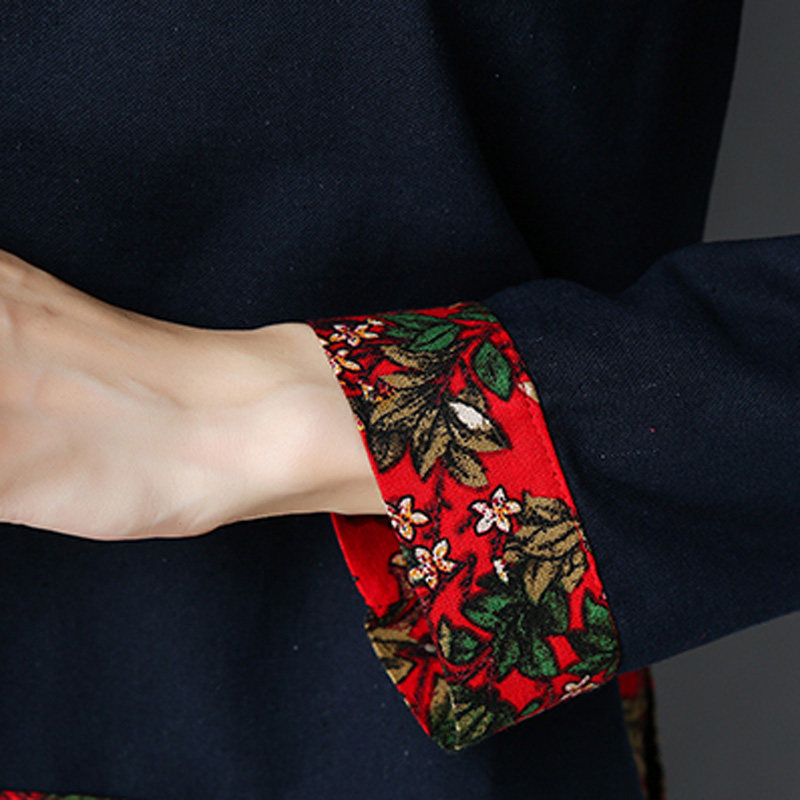 春夏微胖mm棉麻民族风大码女装t恤 媚娇兰大码女装