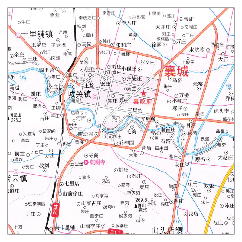 许昌地图 河南省十八市全开系列地图 区域地图 大全开106*76cm 北斗地图 中国地图出版社 - 图3