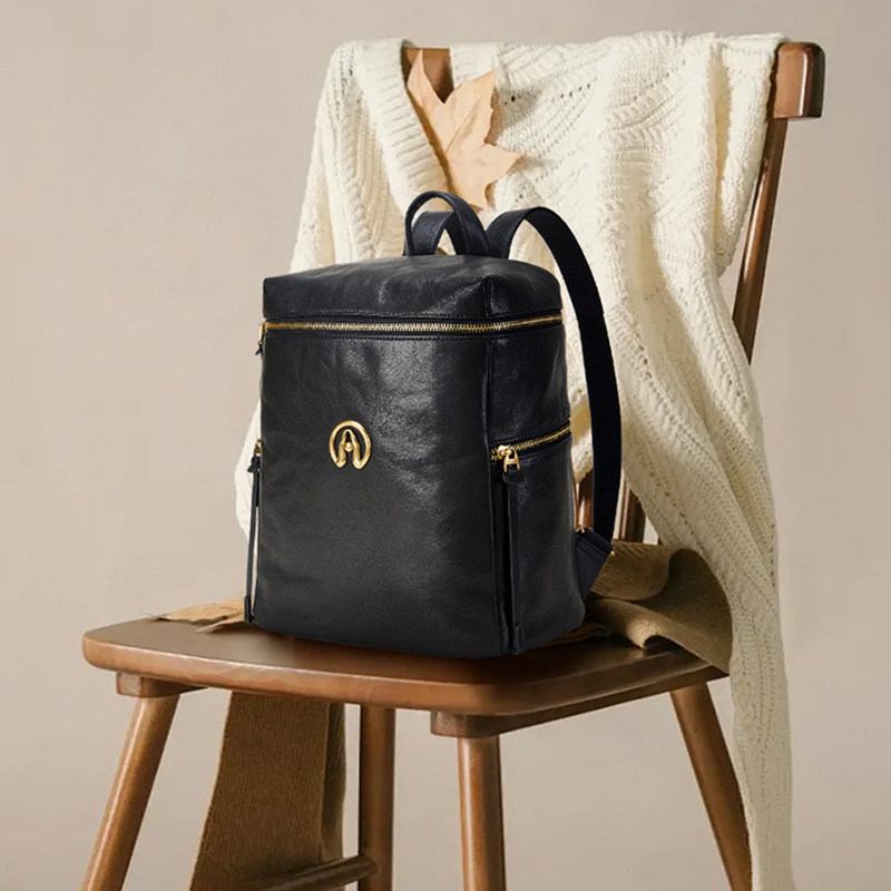 暇步士双肩包男2025新款植鞣小羊皮大容量通勤背包中性软皮旅行包,淘宝优惠券,粉丝福利购,淘宝优惠卷