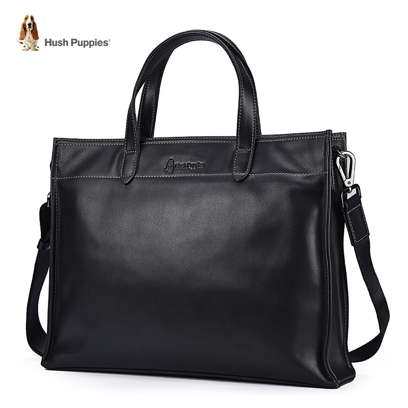 暇步士男士手提包横款真皮公文包 暇步士箱包男士包袋