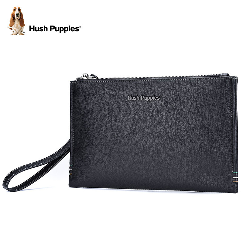 暇步士头层牛皮大容量男休闲手拿包 暇步士箱包男士包袋