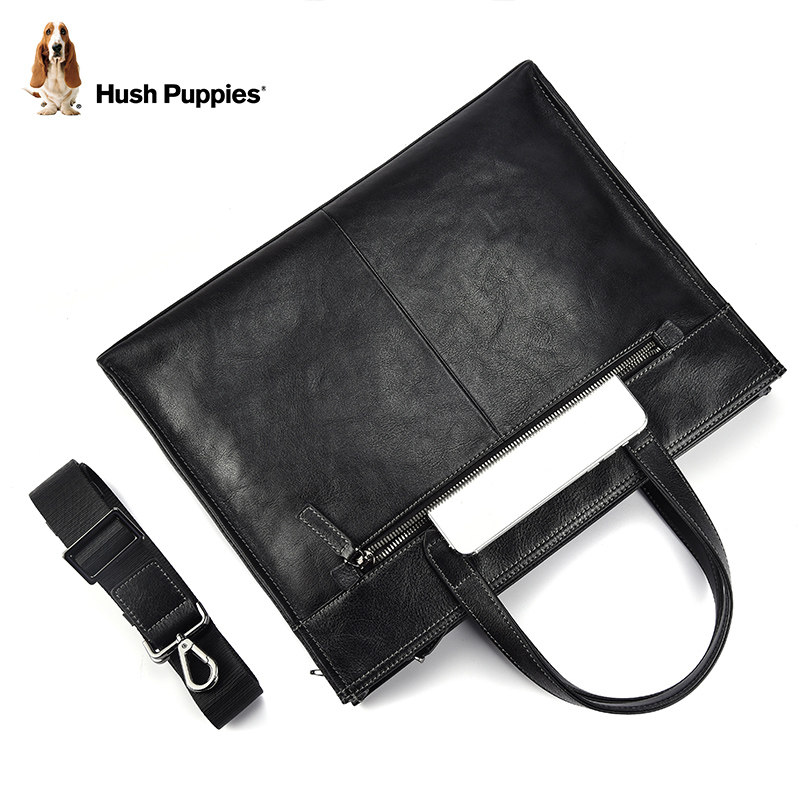 暇步士公文包男士新款单肩牛皮包包 暇步士箱包男士包袋