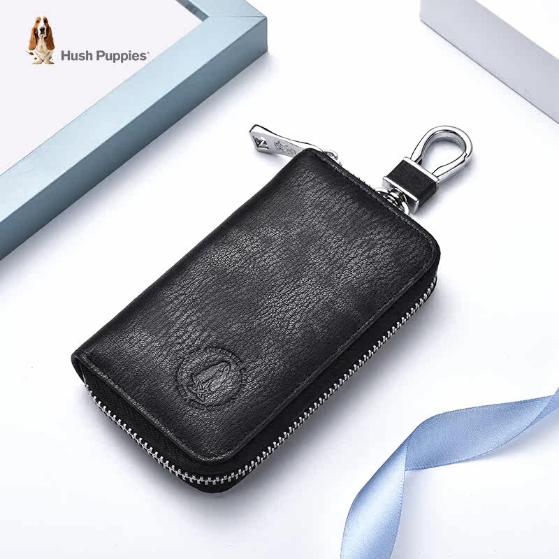 暇步士钥匙包男头层牛皮商务零钱包 暇步士箱包钥匙包