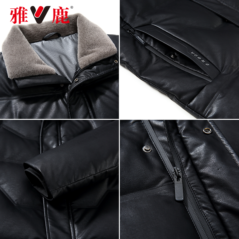 Y 2021 雅鹿中老年羽绒服男短款 年新款冬季皮羽绒鸭绒爸爸冬装外套 Y 2021 雅鹿中老年羽绒服男短款 年新款冬季皮羽绒鸭绒爸爸冬装外套