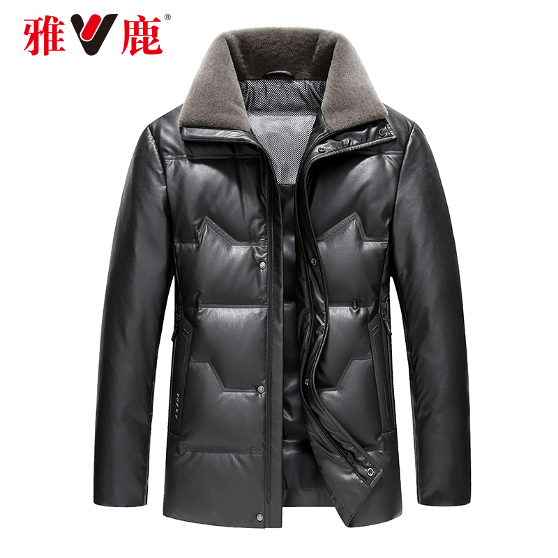 Y 2021 雅鹿中老年羽绒服男短款 年新款冬季皮羽绒鸭绒爸爸冬装外套 Y 2021 雅鹿中老年羽绒服男短款 年新款冬季皮羽绒鸭绒爸爸冬装外套
