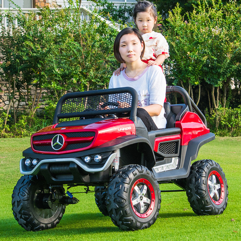 奔驰大g儿童四轮遥控小孩电动车 乐仔儿童电动车