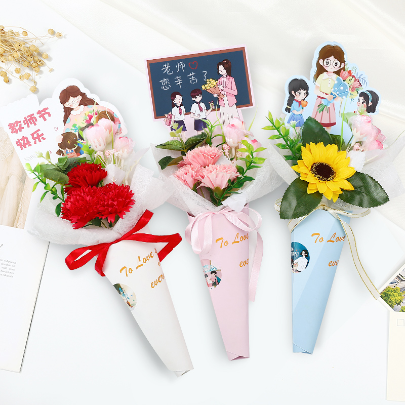 玫瑰香皂花束手工diy生日礼物实用生日送女生妈妈伴手礼闺蜜礼品 - 图0