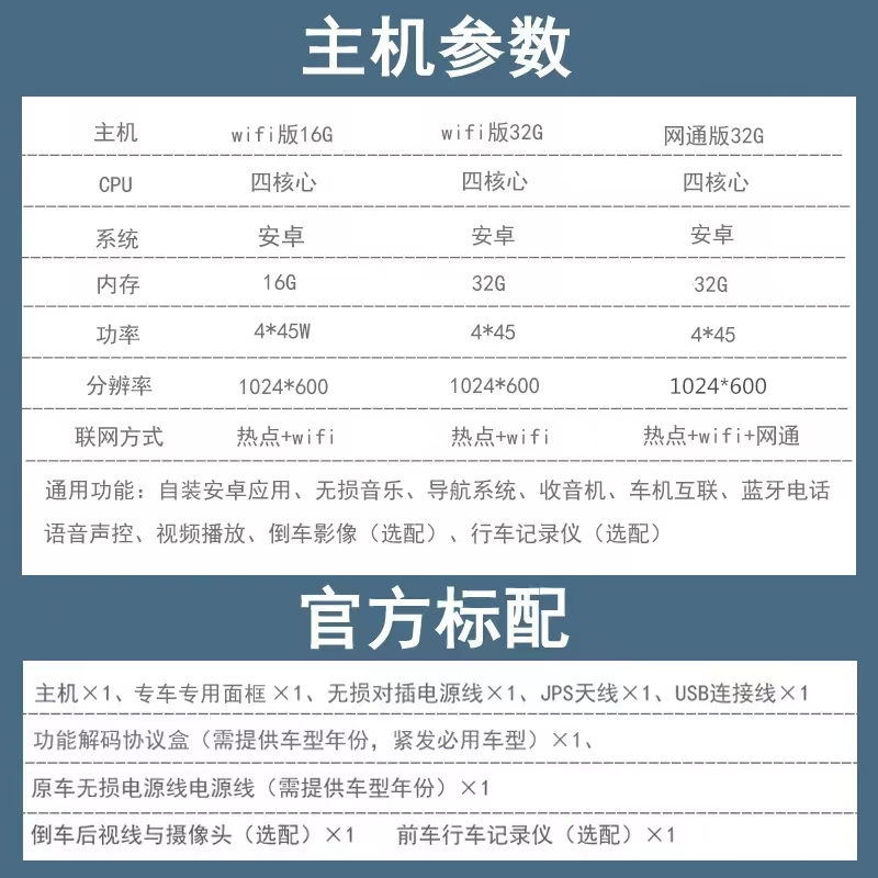 适用于吉利自由舰车载中控显示屏高清导航智能大屏倒车影像一体机-图2