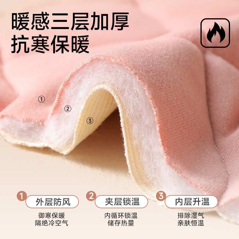 儿童校服神器棉裤内搭学生加绒加厚内穿女童秋冬季蚕丝男童保暖裤-图1