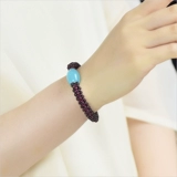 Плетеный браслет из граната, модный оберег на день рождения, этнический аксессуар, этнический стиль, подарок на день рождения