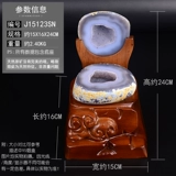 Агат Поли -сокровища сокровища Пакет Кристаллистал Кристал Очистить и отразить кристаллическую пещерную пещерную пещерную пещер