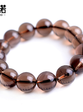 狮诺14-18mm茶晶手链男士款单圈