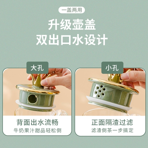 Вместительный и большой керамический чайник, комплект для гостиной, легкий роскошный стиль, европейский стиль