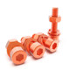 Copper hexagonal screw matching flat elastic mother