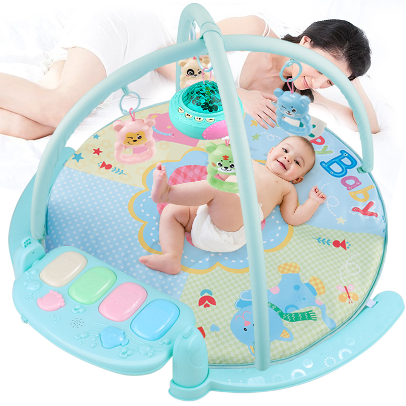 婴儿践踏钢琴健身架器0-1岁女孩男孩新生儿脚