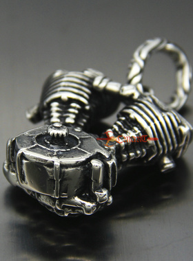 发动机健身钛钢朋克风吊坠项链