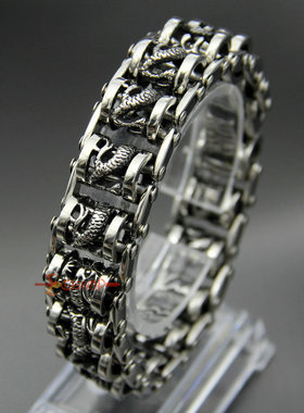 属相生肖中国龙头龙不锈钢霸气男