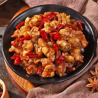 肖三婆特色兔丁鸡丁混炒四川美食麻辣鸡肉鲜零食寝室宿舍解馋小吃,淘宝优惠券,粉丝福利购,淘宝优惠卷