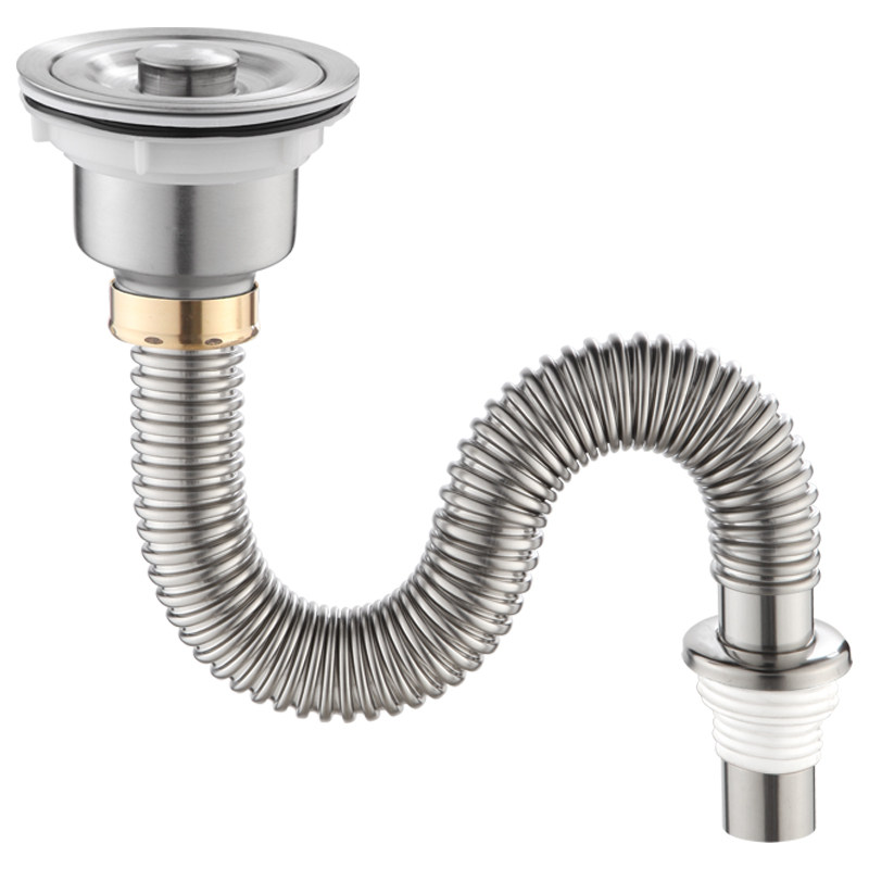 厨房洗菜盆下水管配件不锈钢水槽下水器防臭排水管洗碗池套装单槽,淘宝优惠券,粉丝福利购,淘宝优惠卷