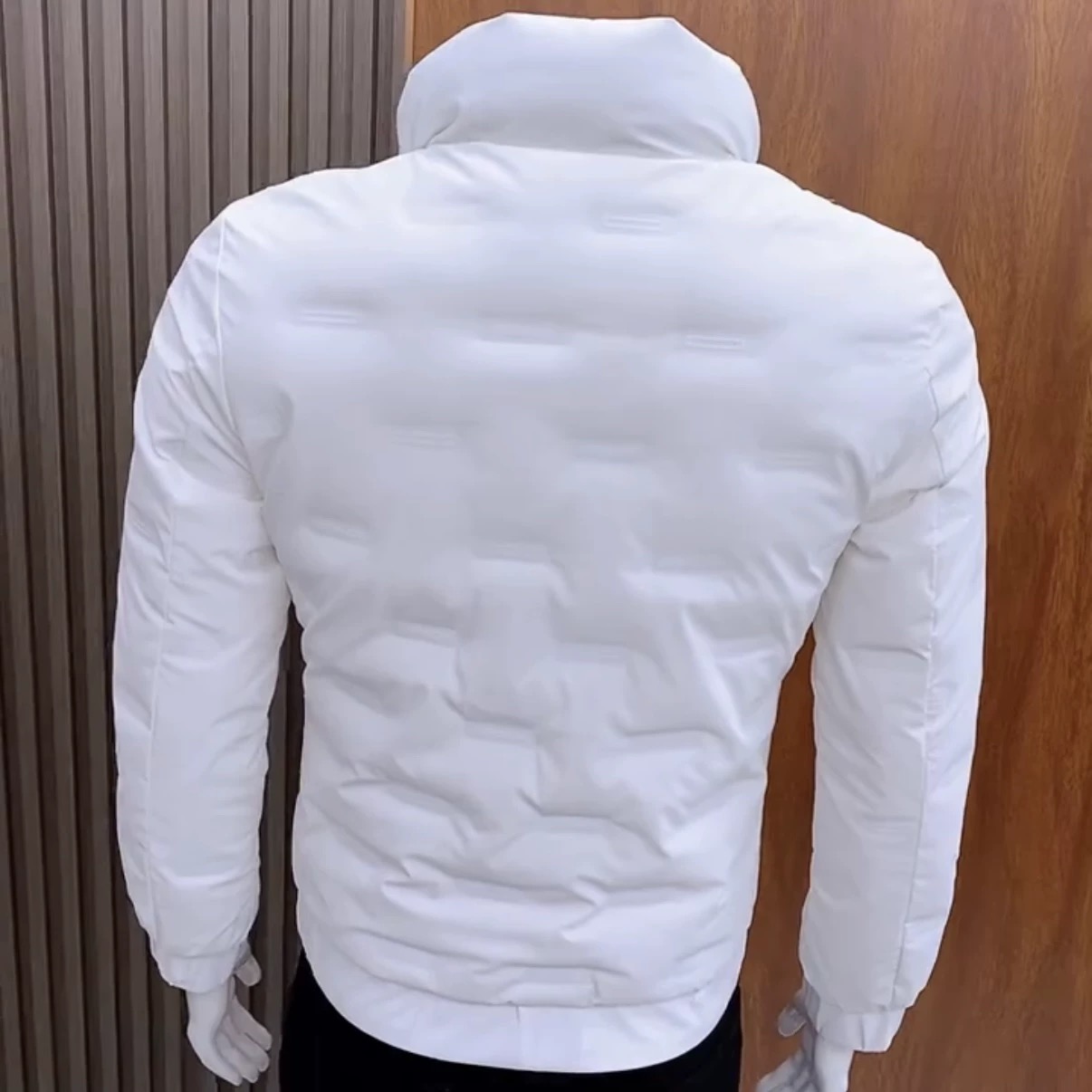 冬季男棉服外套韩版修身潮流立领羽绒棉衣男士短款加厚保暖网红潮 - 图0