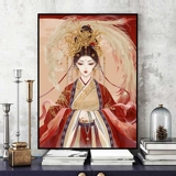 Diamond Diamond Plound of Diamond Poster Diamond Cross Emprocery 2023 Новая китайская гостиная спальня простая бриллиантовая вышивка