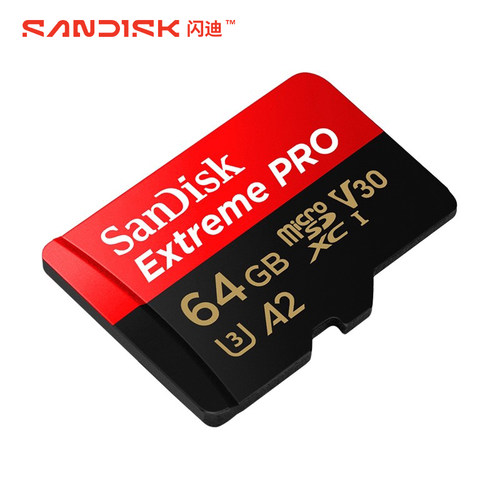 闪迪sd卡64g内存卡高速手机存储卡无人机运动相机记录仪监控tf卡 - 图0