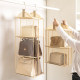 Bag storage hanging bag wardrobe hanging hanging bag artifact wall-mounted dormitory storage rack multi-layer fabric storage pocket