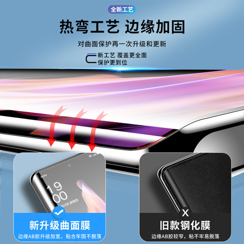 OPPOReno9钢化膜opporneo9手机Pro防窥膜oppo新款reno95g十opporeon0pporeno防窥ooporeno+opporeno适用ren09 - 图0