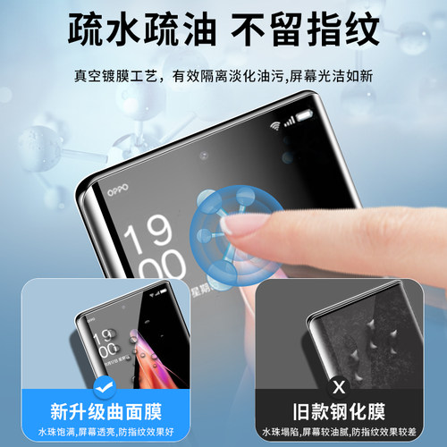 OPPOReno9钢化膜opporneo9手机Pro防窥膜oppo新款reno95g十opporeon0pporeno防窥ooporeno+opporeno适用ren09 - 图2