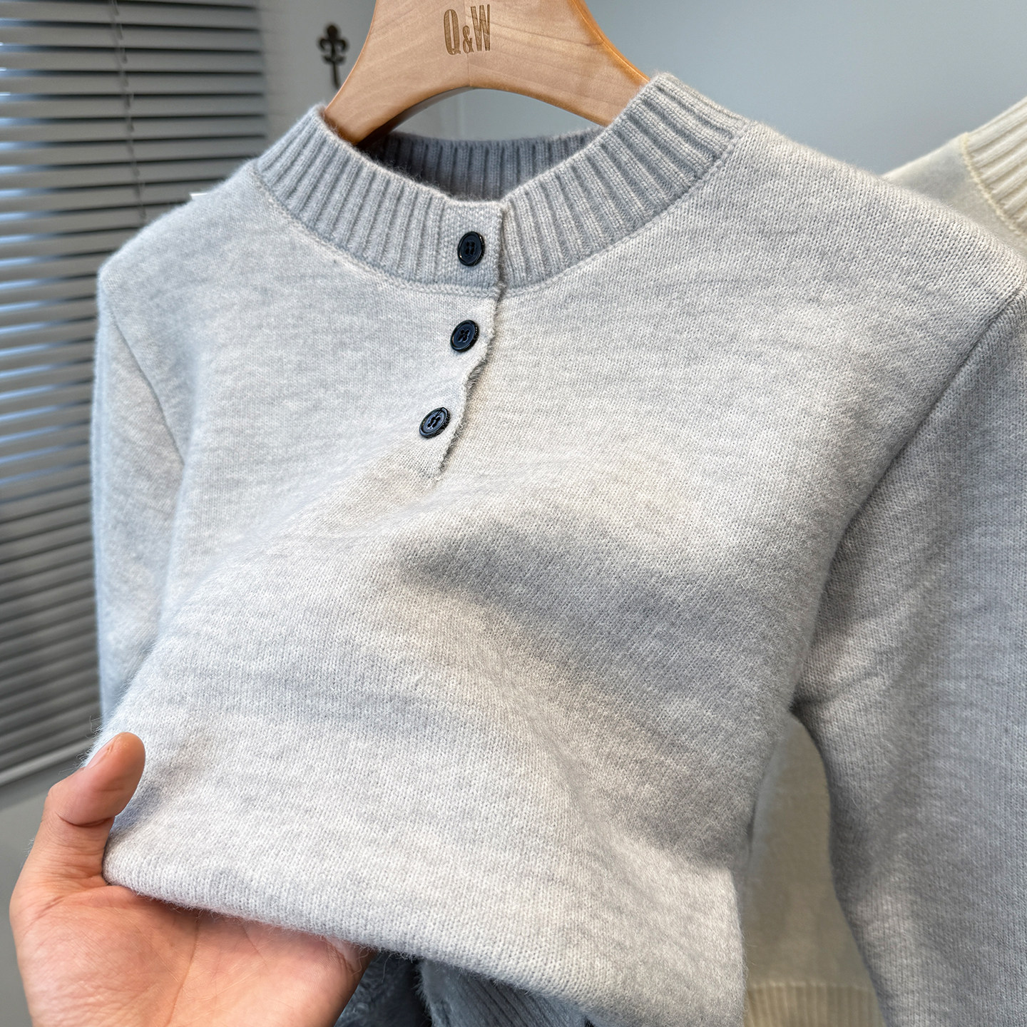 一体绒加绒加厚毛衣男青年冬季休闲门筒亨利领针织打底衫套头内搭,淘宝优惠券,粉丝福利购,淘宝优惠卷